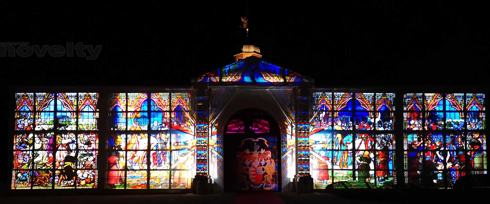 Visuel Mapping au Château Gazin par Novelty Bordeaux 