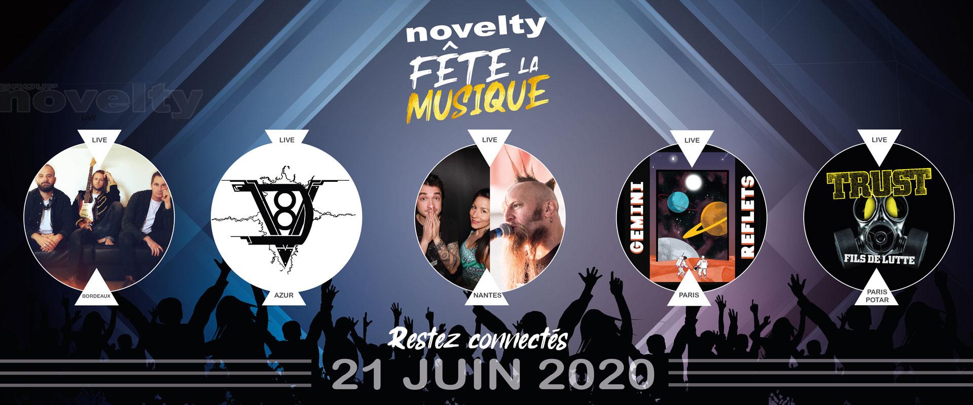 Visuel NOVELTY fête la musique