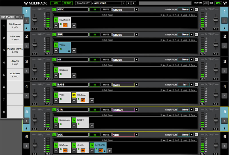 Visuel Fiche complète : Waves MultiRack Native